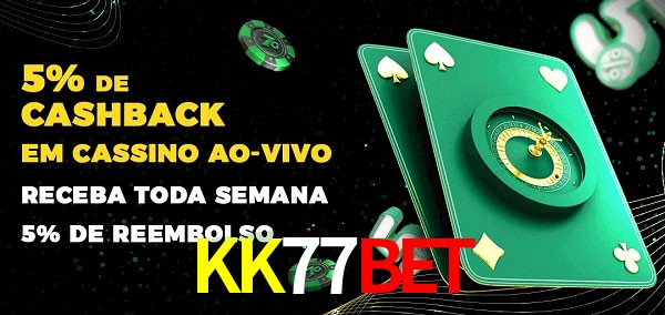 Promoções do cassino ao Vivo KK77Bet